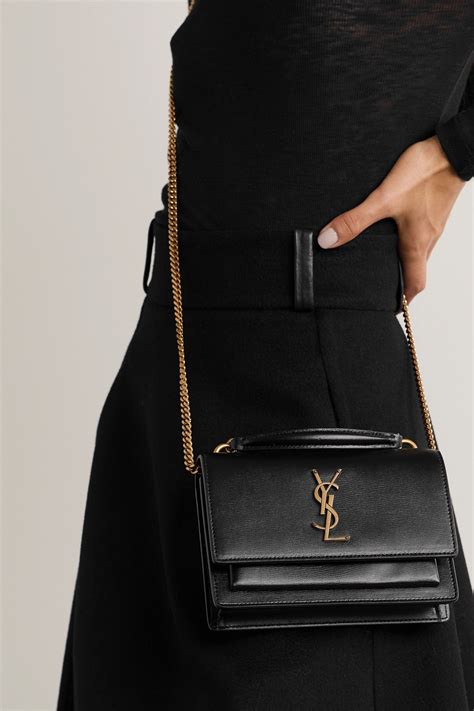 ysl sunset small chain bag|YSL sunset bag review.